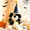 Halloween plush dog toy with wizard hat and cape, cute stuffed animal holiday gift for kids. - 40cm Wizard Dog