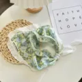 French vintage floral lace triangular headscarf sweet pastoral style hair band for women - Triangle Scarf 13