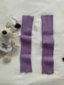 Mitaines tricotées violettes automne hiver gants sans doigts manches longues pour femmes filles - Taille Unique (42cmX8cm) / Violet