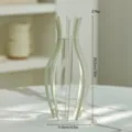 Modern minimalist metal frame glass hydroponic vase desktop dining table decorative ornament - Large Pot Belly Hydroponic Bottle / White