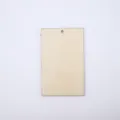 Étiquette en bois rectangulaire vierge avec trou pour peinture DIY et loisirs créatifs. - 3cm / Tranche de Bois Rectangulaire Poinçonnée