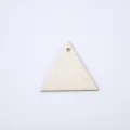 Pendentif en bois triangulaire brut pièce artisanat DIY tranche de bois naturel inachevé pour peinture. - 3cm / Tranche de Bois Triangulaire Poinçonnée