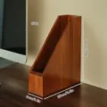 Organizer per documenti da scrivania in legno massiccio supporto per cartelle ufficio. - Scaffale per Ufficio Monostrato