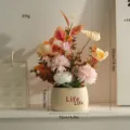 Artificial potted plant faux flower Nordic desktop decoration home office decor floral ornament - Life Pink Hydrangea Set with Pot