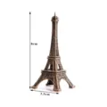 Vintage bronze Eiffel Tower miniature metal model home decor ornament 8cm height - 8cm (With Box)