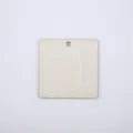 Tranche de bois carrée vierge pendentif peint DIY avec trou pour artisanat d'enfants - 3cm / Tranche de Bois Carrée Arrondie à Trou Formé