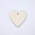 Pendentif en bois en forme de coeur bricolage tranche planche artisanat peinture materiel - 3cm / Tranche de Bois en Forme de Cœur à Trou Formé