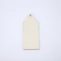 Pendentif suspendu de bricolage en bois en forme de maison brute pour les arts - 3cm / Tranche de Bois en Forme d'Étiquette à Trou Formé