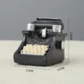 Miniature vintage resin typewriter ornament, desktop photography prop, cute home decor 5.5cm - Mini Medium Typewriter