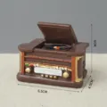 Vintage mini resin record player radio figurine retro desktop decoration photography prop - Mini Medium Record Player