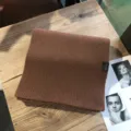 Bufanda de invierno de punto de color sólido para mujer, suave cálida gruesa moda. - Caramelo