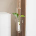 Vaso idroponico in vetro sospeso nordico struttura metallica vaso da parete per piante - Taglia M / Bianco