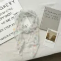 Sciarpa trasparente leggera e sognante con stampa di stelle colorate, foulard versatile. - 140*14cm / Stella Carina