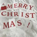 Cartes de lettres de Noel minimalistes cartes alphabetiques rouges blanches fete - Standard