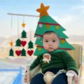 Noel bebe arbre bandeau mignon costume fete drôle accessoire photo pour bebe enfant - M / Noël arbre