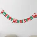 Christmas banner decoration Santa Claus party hanging garland holiday festive supplies - Jumping Christmas