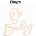 Oh baby felt letter sign in beige color for baby shower and birthday party props decoration - Nude