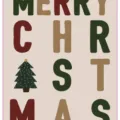 Christmas letter poster card party decoration photo prop banner holiday festive wall art decor - Colorful Letters