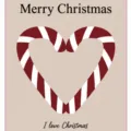 Christmas candy cane heart card poster party decorative banner photography props design - Cane Heart