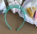 Serre-tête de fête d'anniversaire vert avec lettres joyeux anniversaire pour enfants - Taille unique / Vert