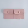 Rosa Samt Schmucktasche mit Druckknopf, kleine Ring Aufbewahrung Tasche Zubehoer Variante - 8*8cm / Rosa