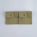 Samt Schmucktasche Ring Aufbewahrungsbeutel mit Druckknopf Klappe Klein Verpackung Beutel - 8*8cm / Armeegrün