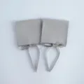 Grauer Wildleder Schmuckbeutel Umschlagtasche mit Schleife für Geschenke Accessoires - Grau