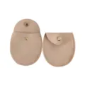 Minimalistischer Schmuckbeutel mit Druckknopf, weiche kleine Wildledertasche für Geschenke. - 8*8.5cm / Nude Rosa