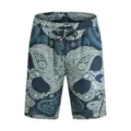 Herren Paisley Muster Badeshorts sommerliche Strandshorts Freizeithosen mit Kordelzug. - M / 493
