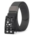 Ceinture en toile tactique homme avec boucle automatique, sangle nylon respirante loisir. - 3022 gris