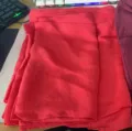Foulard pirate en lin rouge accessoire de costume médiéval et de renaissance ceinture. - Taille unique / Rouge