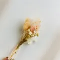 Mini ramo de flores secas hierba cola de conejo natural para decoración de caja de regalo - XH136