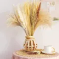 Αποξηραμένο μπουκέτο χόρτου pampas ουρά κουνελιού φυσική διακοσμητική σύνθεση λουλουδιών για γάμο - HS50