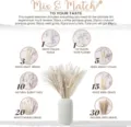 Dried pampas grass bouquet DIY floral arrangement 85pcs natural reed bunny tails home decor - 85 Pcs Combination 4 (With Box)-HS14