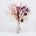 Bohemian dried flower bouquet, colorful pampas grass and bunny tails set for home decor. - Dried Flower Bouquet (HS214)
