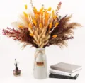 Bouquet di erba pampas secca boho con coda di coniglio eucalipto per decorazioni - HS72