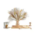 Ramo de hierba de la pampa seca natural para decoración del hogar, boda DIY y centro de mesa floral. - Carrizo Hierba de Amantes Estilo de Flor Seca (ZQ04)