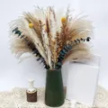 Ramo de hierba pampa seca flores decorativas naturales eucalipto para la decoracion del hogar - HS04