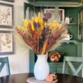 Ramo de flores secas de otoño hierba de pampa cola de conejo decoración jarrón - HS191