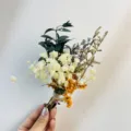 Mini dried flower bouquet natural preserved flowers for gift box decoration detail shot. - XH9