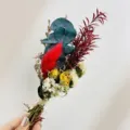Mini dried flower bouquet for car decor, wedding gift box, and Christmas decoration. - XH47
