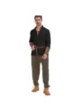 Detail de costume medieval homme de la Renaissance avec chemise a lacets et. - S / Haut Et Bas / Haut Noir Médiéval + Pantalon Vert
