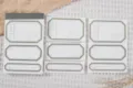 Vintage gruener Rand Notizblock Set Kalender Materialpapier DIY Journaling Schreibwaren - Grasgrün