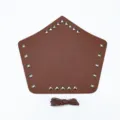 Middeleeuwse lederen armband viking punk handschoen bruine variant voor feestje - Enkele Polsbeschermer / camel