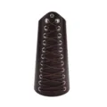 Middeleeuws bruin lederen polsband punk gothic cosplay armguard met metalen oogjes - Enkele Polsbeschermer / Bruin