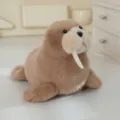 Cute brown walrus plush toy marine animal doll soft stuffed kids gift for home decor - Walrus
