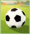 Vue détaillée de ballon de foot en peluche douce, adorable football rembourré pour cadeaux. - Grand Ballon de Foot / 25cm (300g)