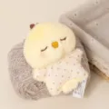 Cute plush chick toy soft stuffed animal soothing palm doll for comforting gift and cute decor. - Chicken