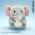 Cute Q-version elephant plush toy soft stuffed doll desk companion gift for kids wholesale - Elephant