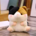 Cute tri-color hamster plush toy soft stuffed animal cute doll for kids gift home decor. - Calico Cat